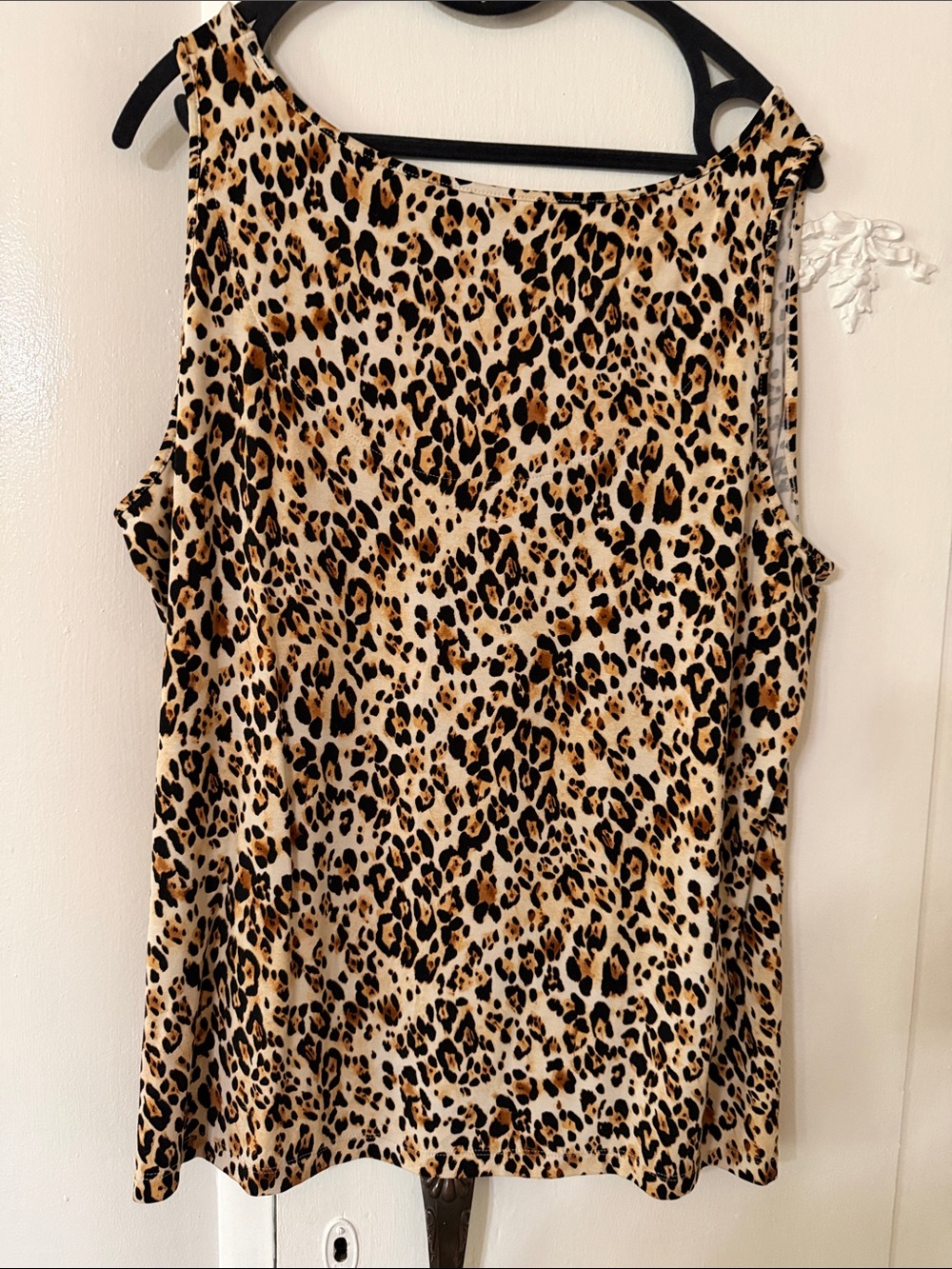 Chico's Leopard Print Tank in Tan and Black - Picture 3 of 4